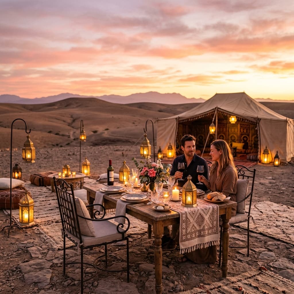 Luxury desert camp experience